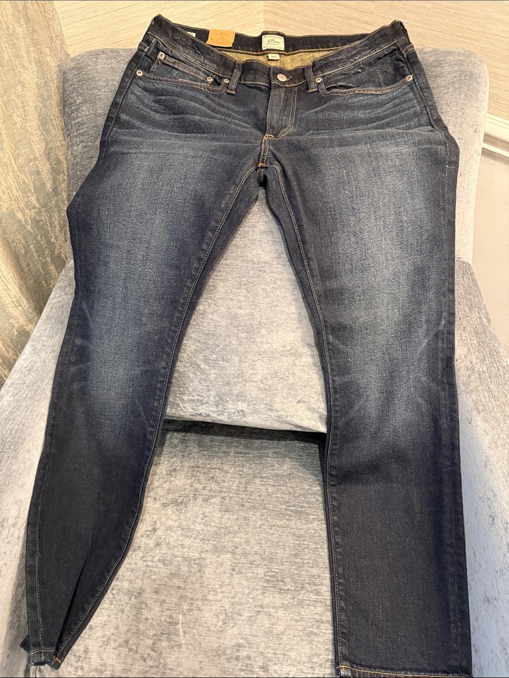 J. Crew Men’s Skinny Jeans in Dark Blue Wash